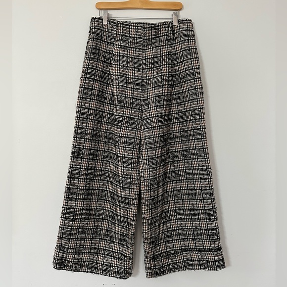 Lili Sidonio wide leg ankle length tweed trousers - Picture 1 of 4